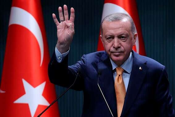 הנשיא הטורקי ארדואן באנקרה, בשבוע שעבר // צילום: איי.אף.פי.