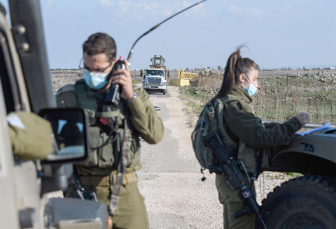 כוחות צבא סמוך לגבול עם סוריה // צילום: אייל מרגולין/ג'יני // כוחות צבא סמוך לגבול עם סוריה ,