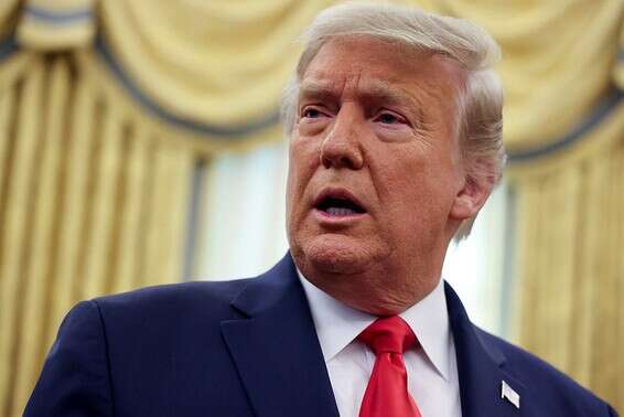 נשיא ארה"ב דונלד טראמפ בבית הלבן, לפני כשלושה שבועות // צילום: רויטרס