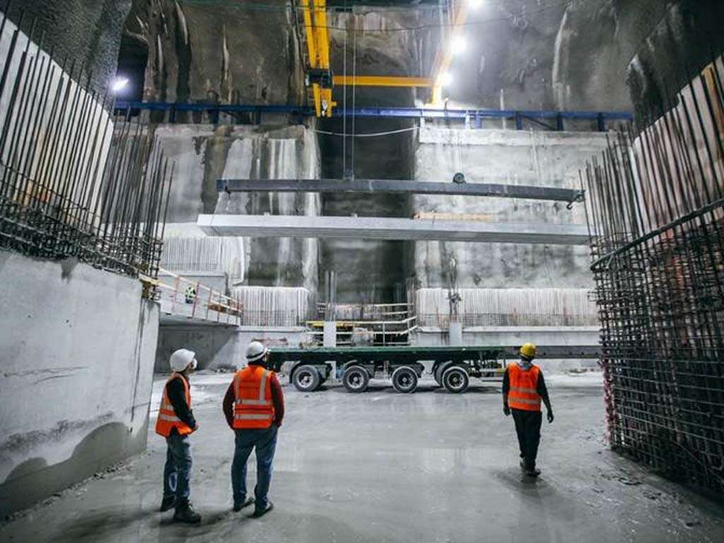 צילום: באדיבות מוריה // חניון שז"ר. השלד יושלם ברבעון הרביעי של 2021 ,