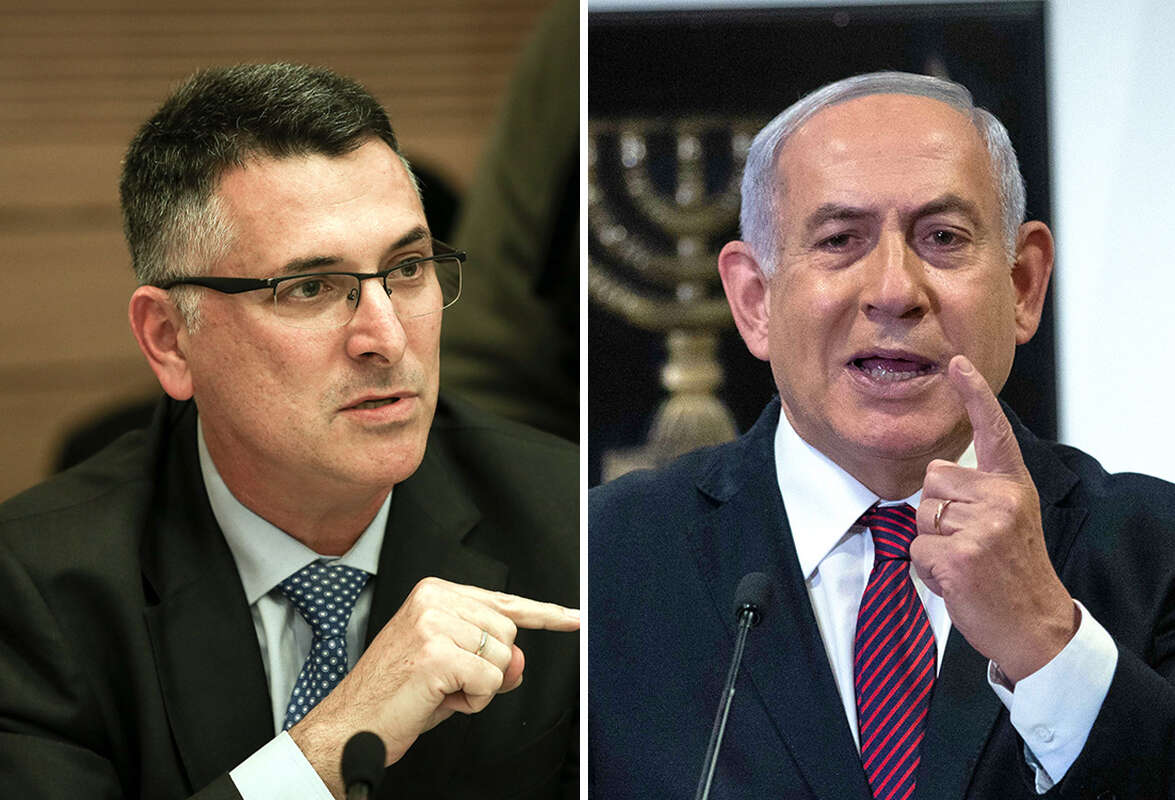 בנימין נתניהו וגדעון סער , אורן בן חקון, יונתן זינדל - פלאש 90