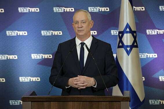 שר הביטחון בני גנץ, בחודש שעבר // צילום: אלעד מלכה