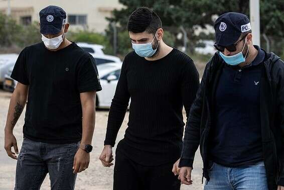 יעקוב יוסובוב בהלוויית בנו, לפני כחודשיים