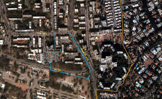 צילום: לשכת התכנון מחוז תל אביב // 50 דונם של פינוי-בינוי ,