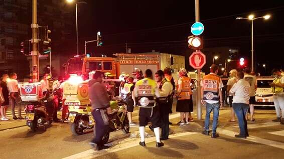 מותו של הפצוע נקבע בבית החולים // צילום: דוברות איחוד והצלה