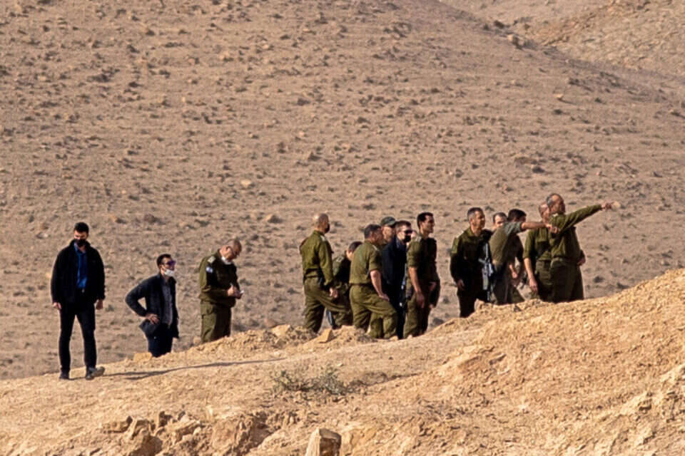 הרמטכ"ל בזירת האירוע באזור נבי מוסא , אורן בן חקון