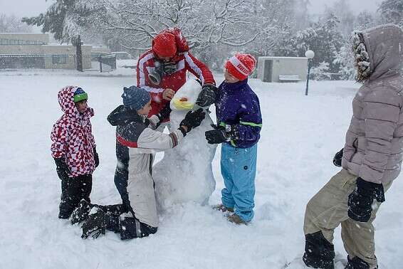 שלג בכוכב יאיר // צילום: אייל מרגולין ג'יני