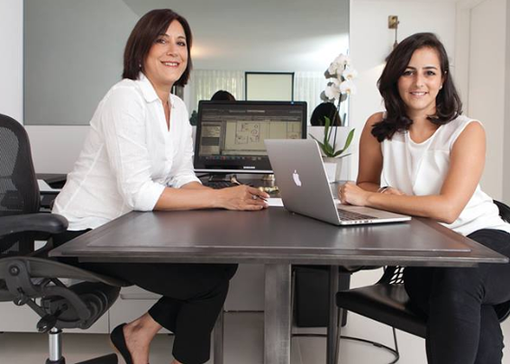 סיגל פלד וענבר זהבי, מעצבות פנים, B.DESIGN, ברזין שוהם /המכון הטכנולוגי חולון //צילום: גידי בועז