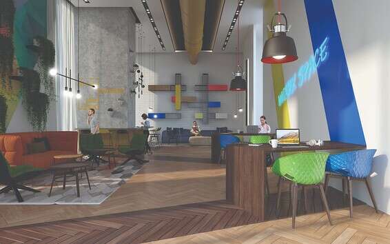 חללי עבודה משותפים, רמת חן, אאורה //צילום: viewpoint