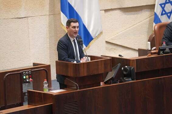 ח"כ גינזבורג במליאה, אתמול // צילום:דני שם טוב, דוברות הכנסת