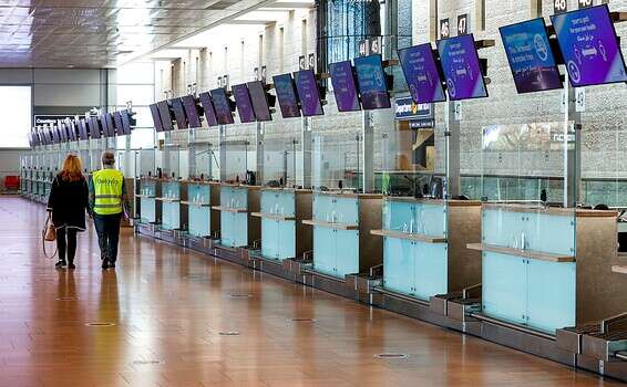 נתב"ג ריק ועצוב - בתקווה שבקרוב הכל ישתנה // צילום: יוסי זליגר