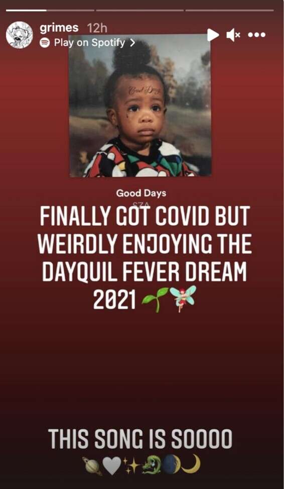 התרופה עושה לה טוב. הציוץ של גריימס