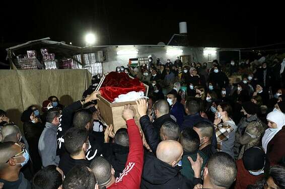 הלוויית אחמד חג'אזי בכנסת, הערב // צילום: מישל דוט קום