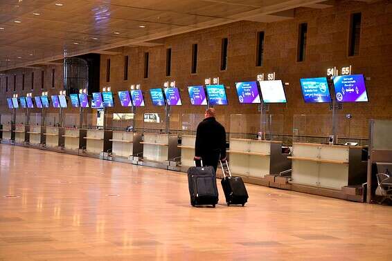 נתב"ג ריק בימי הסגר השלישי // צילום: יוסי זליגר