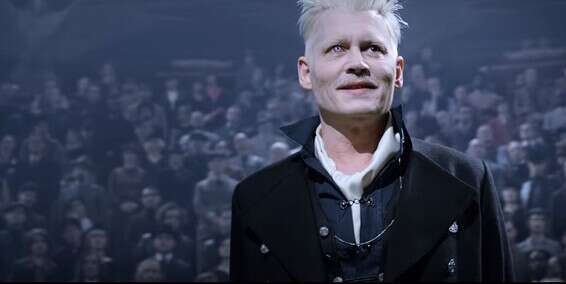 דפ כגלרט גרינדלוולד בסרט // צילום: מתוך הטריילר