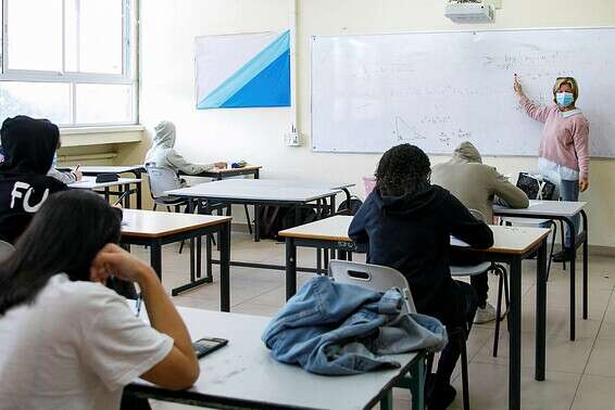 תלמידי בית הספר התיכון מקיף א' באשדוד, בראשון // צילום: לירון מולדובן