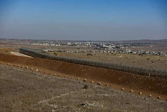 הגבול בין ישראל לסוריה, מול קוניטרה, ב-2019 // צילום: אייל מרגולין, ג'יני