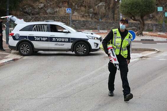 פעולת אכיפה משטרתית בשל הקורונה // צילום: אייל מרגולין ג'יני