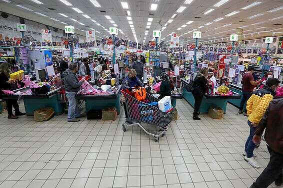 סופרמרקט בבני ברק, לפני כחודש // צילום: קוקו