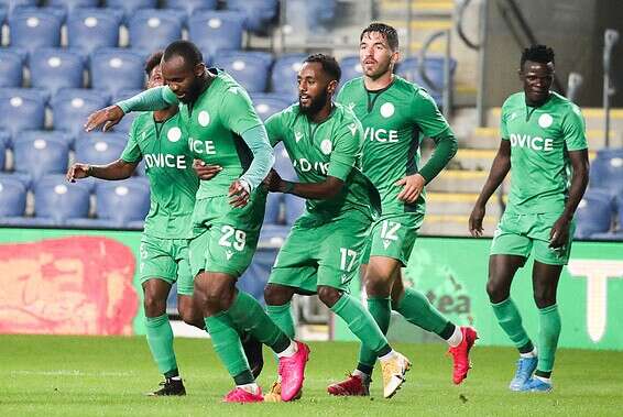 שחקני כפ"ס חוגגים את היתרון // צילום: דני מרון