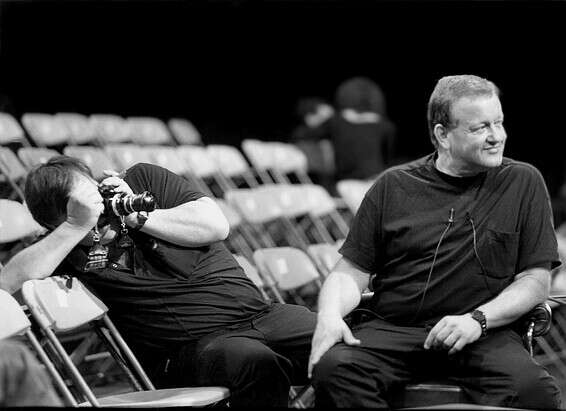 דן שילון עם אחיו יגאל // צילום : משה שי