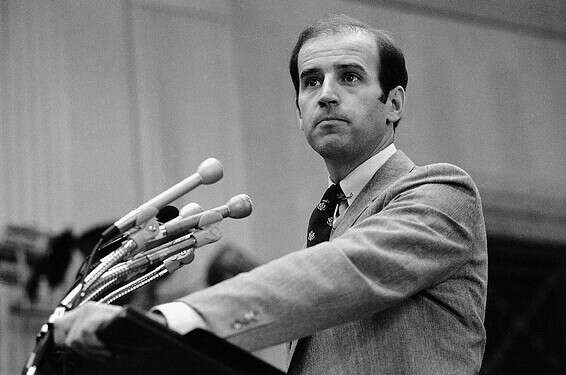 ביידן במהלך כהונתו כסנאטור // צילום: איי.פי