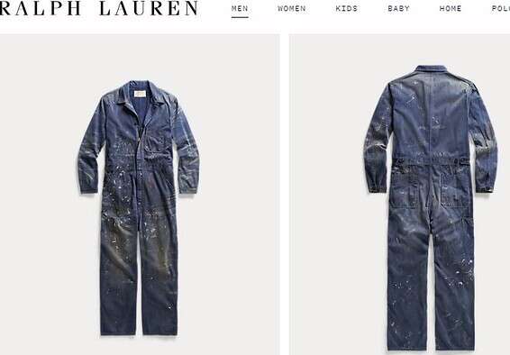 אוברול של ראלף לורן // צילום: מתוך האתר