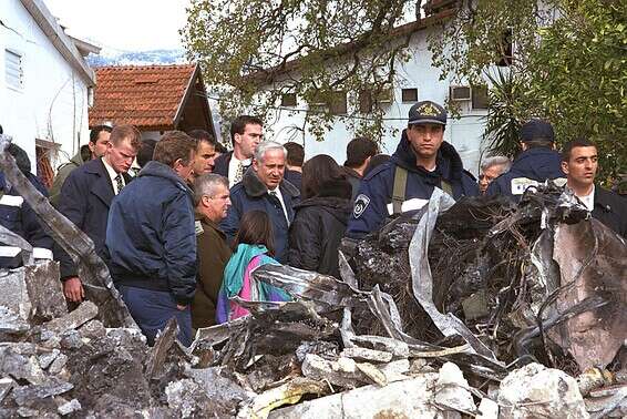 רה"מ נתניהו בשאר ישוב למחרת האסון // צילום: אבי אוחיון
