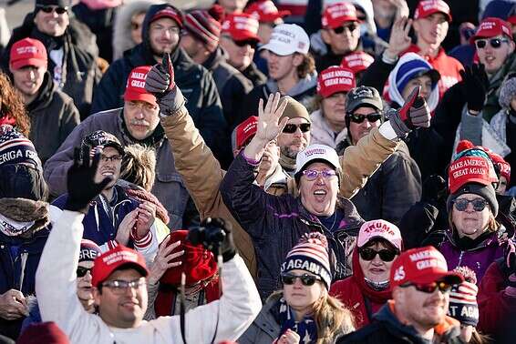 תומכי טראמפ בעצרת בוויסקונסין // צילום: איי.פי