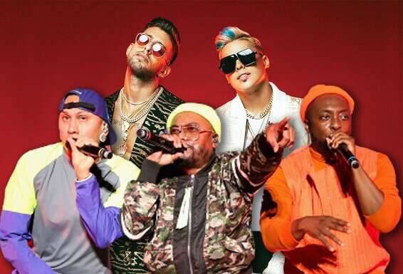 סטטיק ובן-אל תבורי עם הבלאק אייד פיז // צילומים: משה נחומוביץ', GettyImages