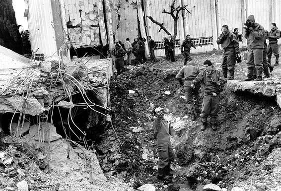 המקלט שנפגע בשכונת התקווה // צילום: משה שי