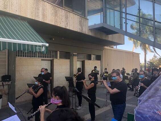 החזרה בדרך להפגנה // צילום: ניצה שאול