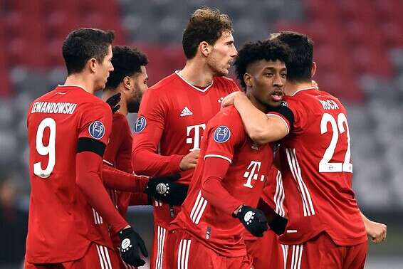 באיירן מינכו חוגגת. הבטיחה מקום בשמינית הגמר // צילום: אי-פי