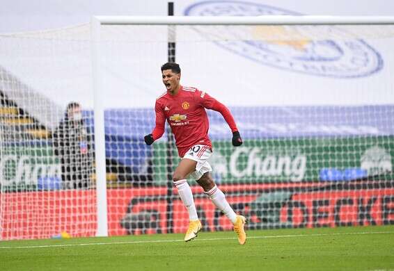 ראשפורד חוגג את הראשון של יונייטד, הערב // צילום: אי.פי