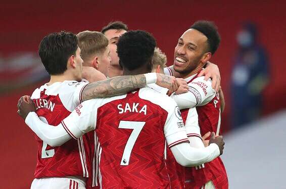 אובמיאנג. שלושער ראשון בפרמייר ליג // צילום: AP