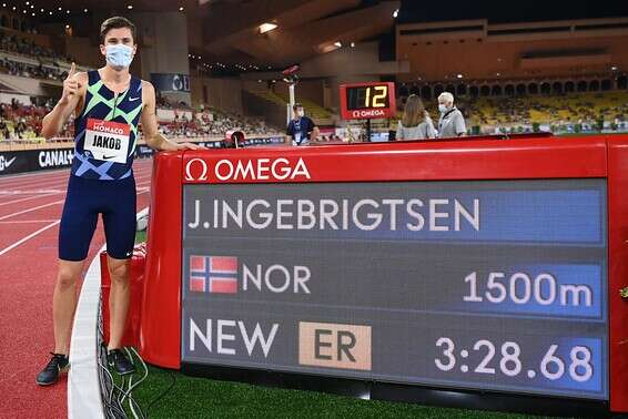 יאקוב קובע שיא אירופי ב-1,500 // צילום: GettyImages