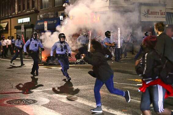 המהומות בפילדלפיה  // צילום: איי.פי