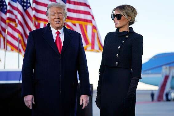 דונלד טראמפ לאחר עזיבת הבית הלבן // צילום: איי.פי