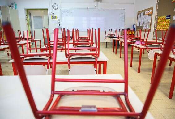 במבחן התוצאה - הכיתות ריקות // צילום: יהושע יוסף