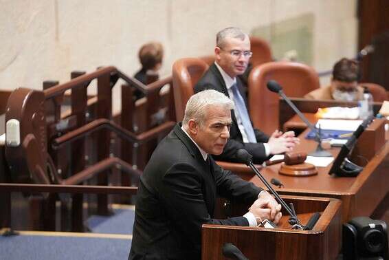 "רק מדבר". יאיר לפיד // צילום : שמוליק גרוסמן, דוברות הכנסת