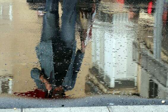 רחובות מוצפים בתל אביב // צילום: לירון אלמוג