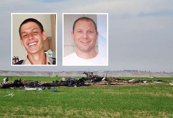 זירת התרסקות המטוס ושני ההרוגים // צילום: דודו גרינשפן, באדיבות המשפחות