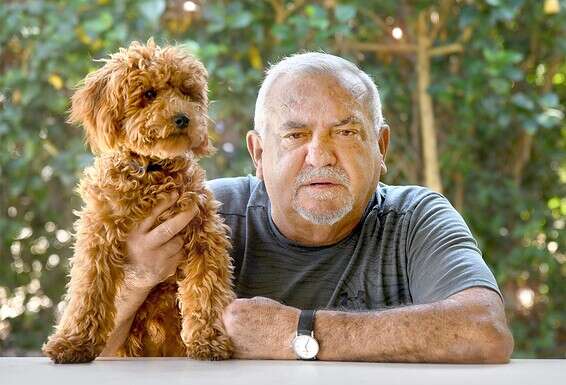 השבוע, בביתו במושב גן חיים. "אני מתגעגע לתמימות של פעם, ליושרה, לחינוך שקיבלתי כילד" // צילום: אפרת אשל
