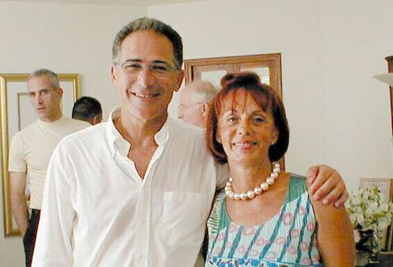 עם אשתו, מרגלית ז"ל. "היתה לנו אהבה גדולה" // צילום: מהאלבום המשפחתי