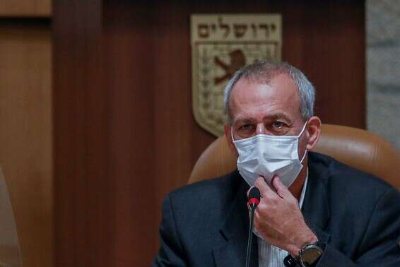 ממונה הקורונה פרופ' נחמן אש בביקור בעיריית ירושלים // צילום: אורן בן חקון