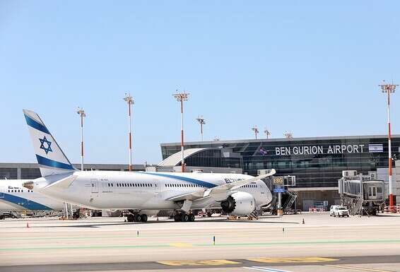 מטוסי אל על מקורקעים בנתב"ג // צילום: גדעון מרקוביץ'