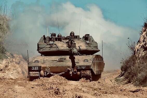 טנק ישראלי בגבול הצפון // צילום: אורן כהן