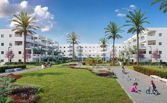 רחובות מטופחים עם גינות ירוקות  // הדמיה : סטודיו לומו 