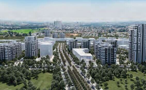 פרויקט של אפריקה ישראל בשכונת נרקיסים // הדמיה: Sharpen , מריוס