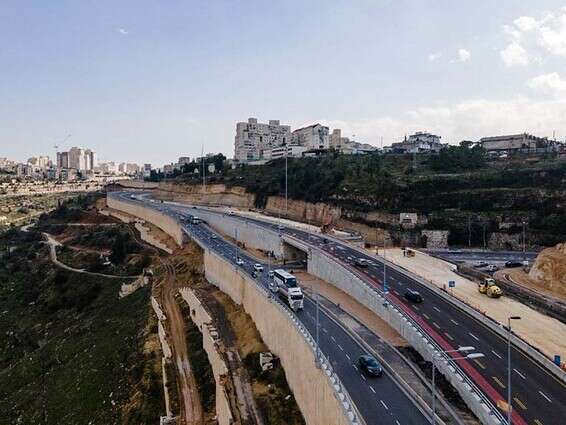 מחלף סחרוב. השלמת הפרויקט בחציון השני של 2021 // צילום: באדיבות מוריה